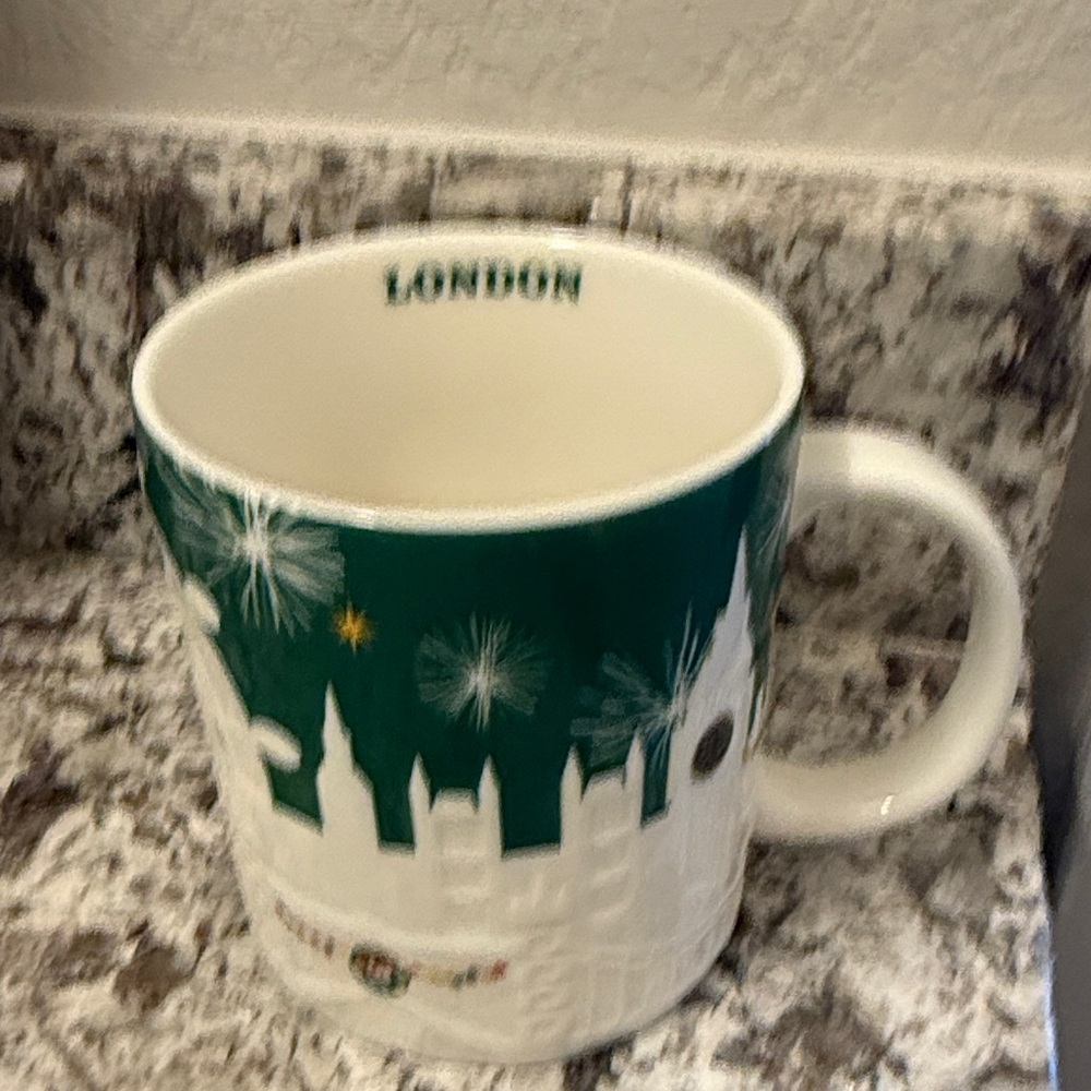 Starbucks raised relief London mug excellent condition no chips or cracks